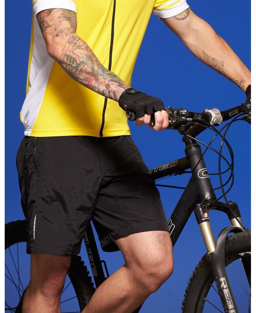 Pantalones de ciclista para hombre transpirable con cojín ergonómico  contratamiento antimicrobiano COOLMAX FXfresh