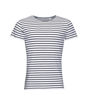 Camiseta Hombre Cuello Redondo A Rayas