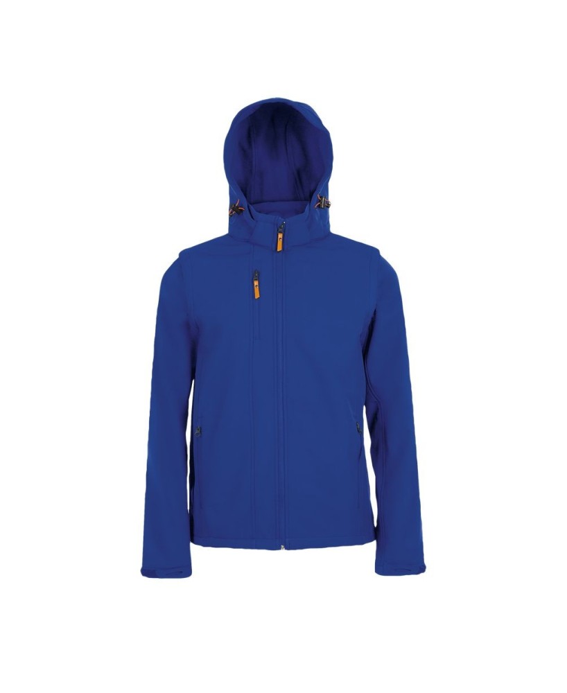Chaqueta Softshell Con Capucha Y Mangas Extraibles