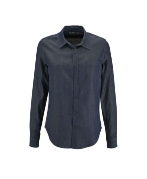 Camisa De Denim De Mujer