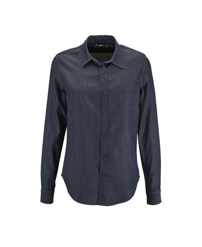 Camisa De Denim De Mujer