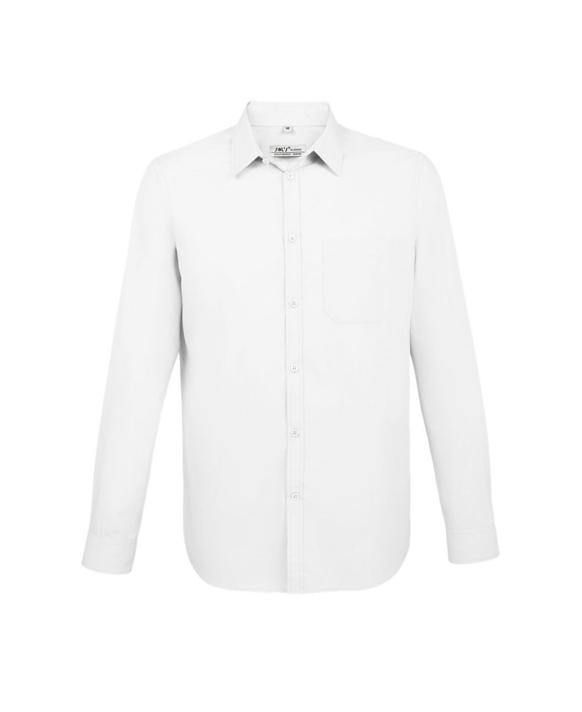 Camisa Hombre Manga Larga Bolsillo