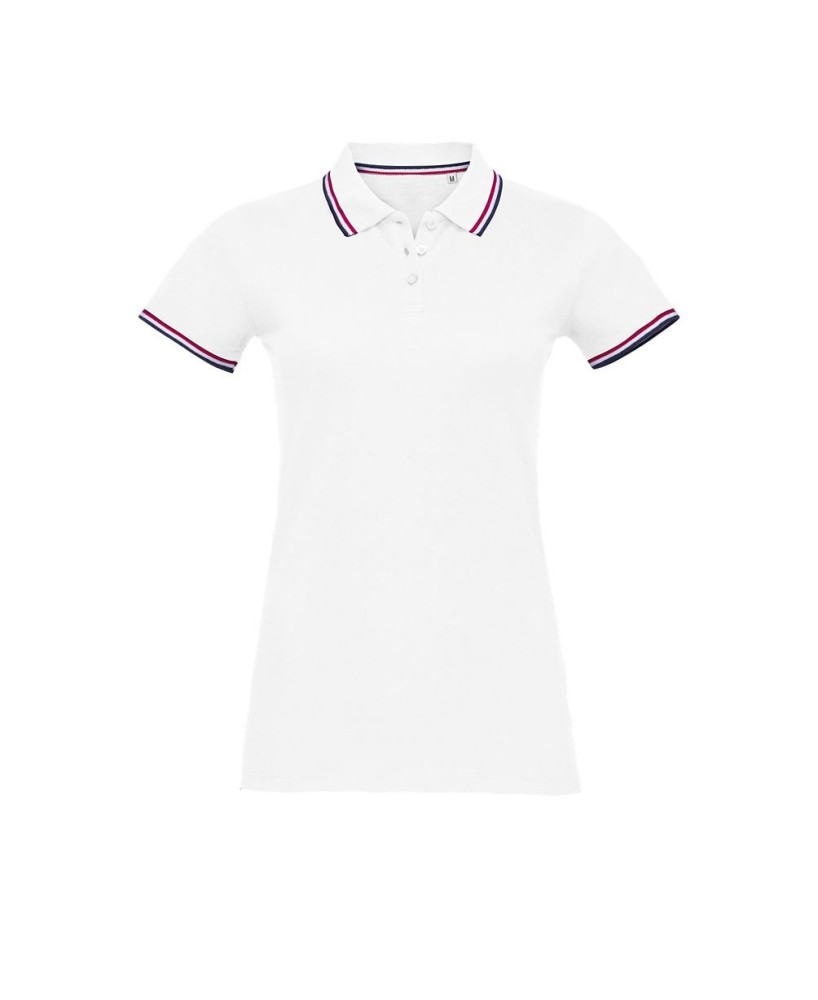 Polo Mujer Manga Corta Botones