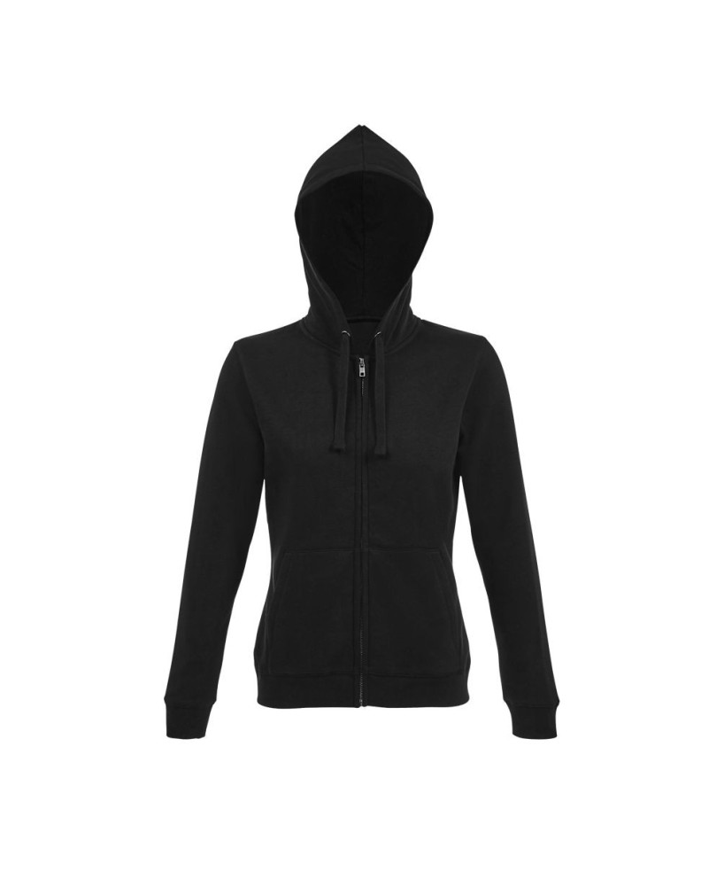 Sudadera Mujer Capucha Y Cremallera