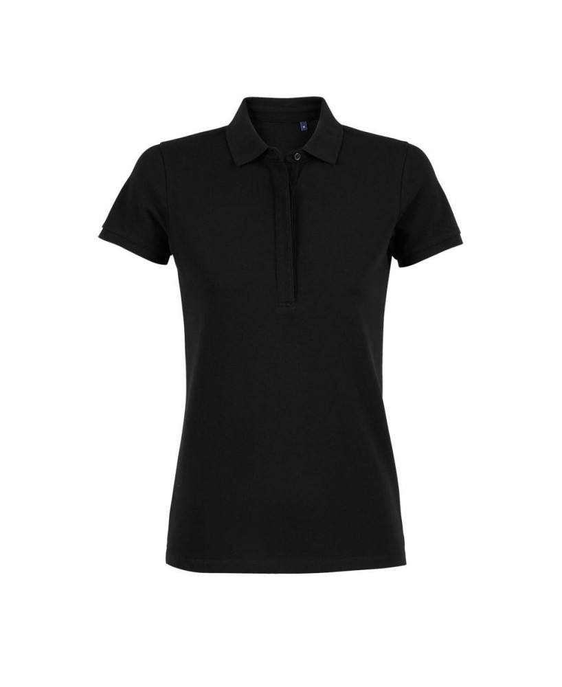 Polo Piqué Con Tapeta Oculta Para Mujer