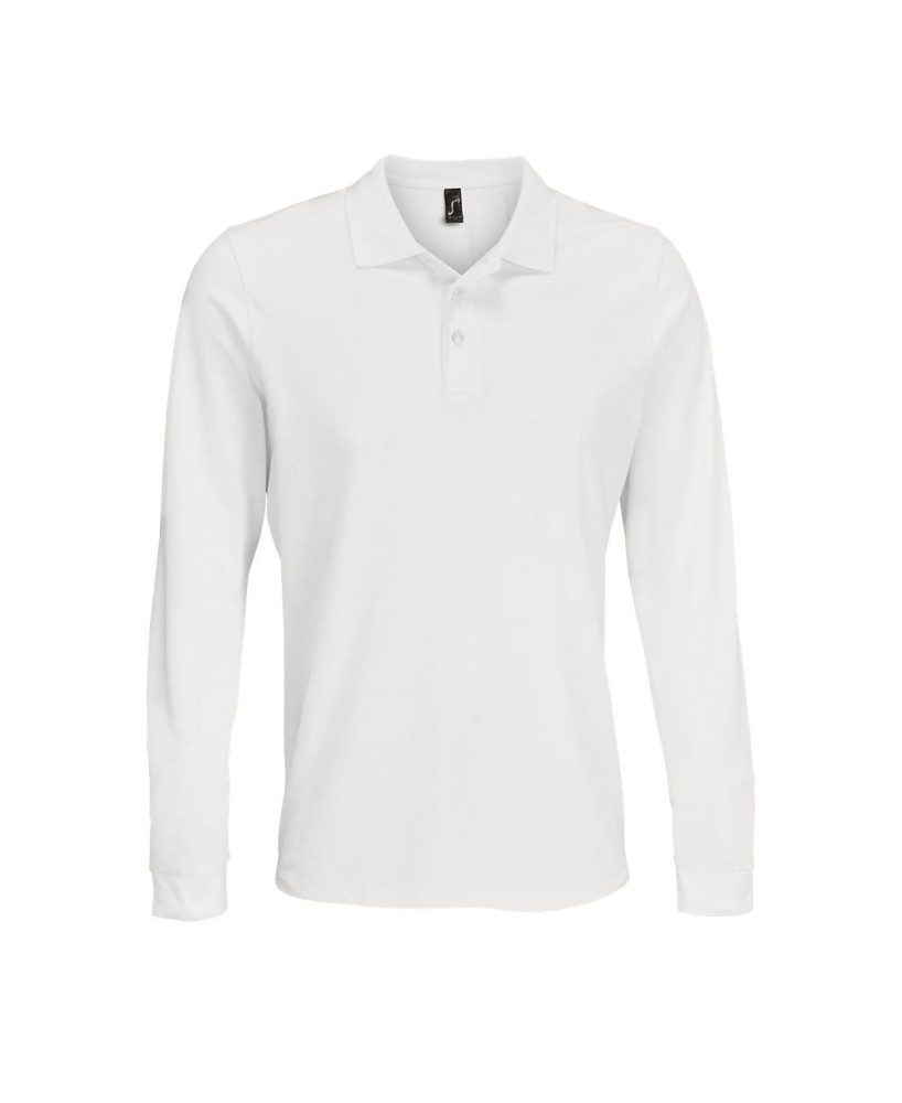 Polo De Pique Unisex Manga Larga