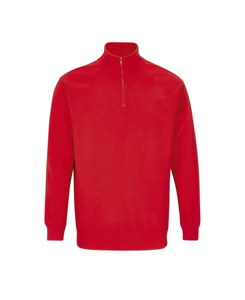 Sudadera Unisex Con Cuello Alta Y Cremallera 1/4