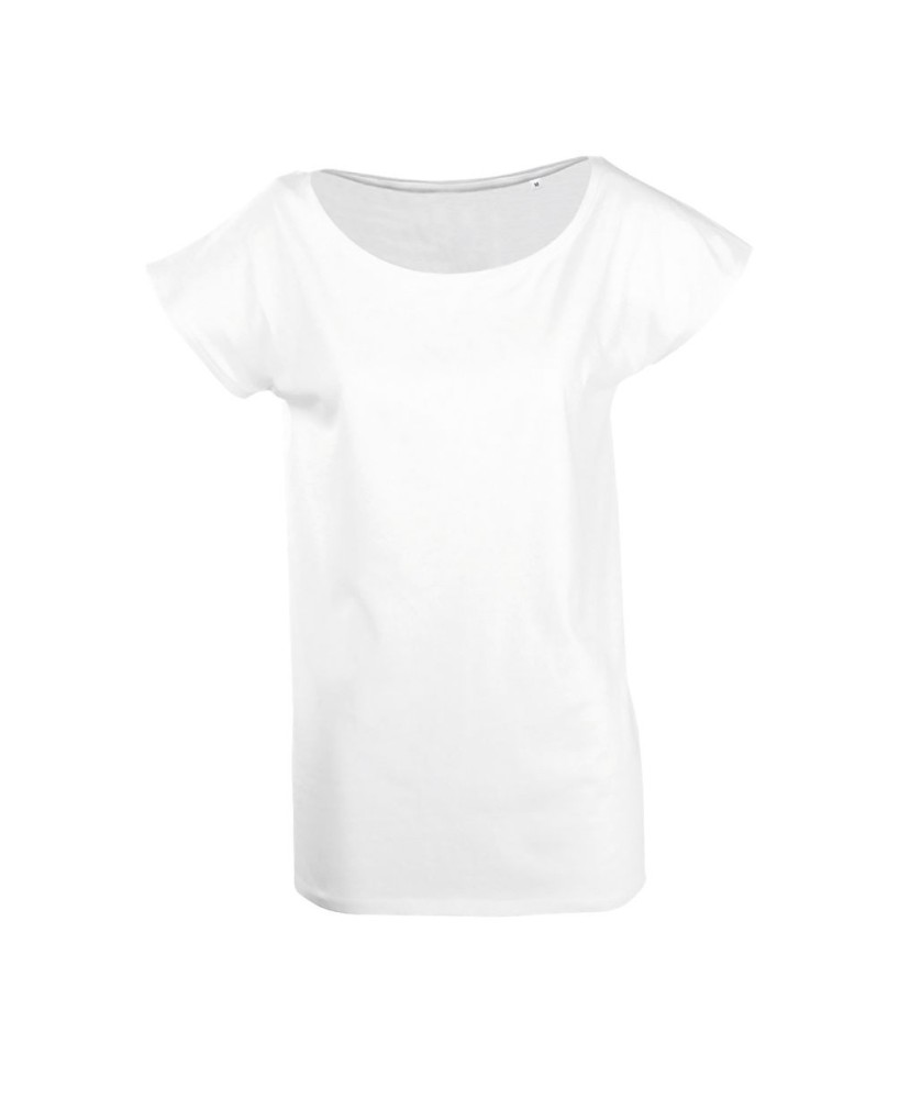 Camiseta Larga Mujer Manga Corta Tipo Kimono