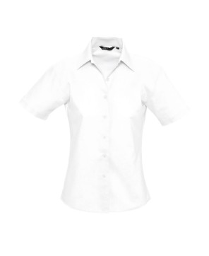 Camisa Oxford Mujer Manga Corta