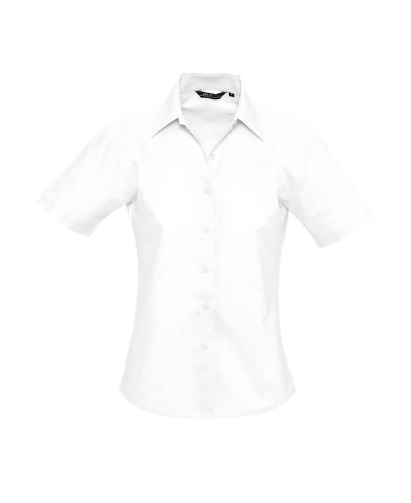 Camisa Oxford Mujer Manga Corta