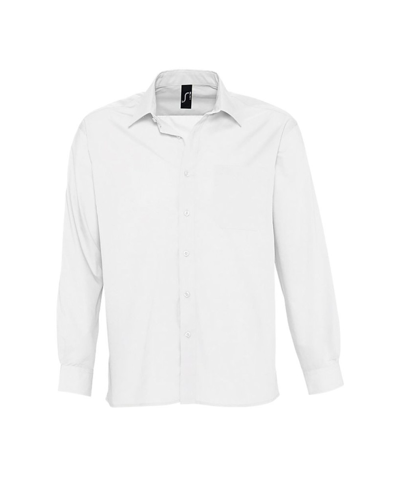 Camisa Hombre Popelín Manga Larga