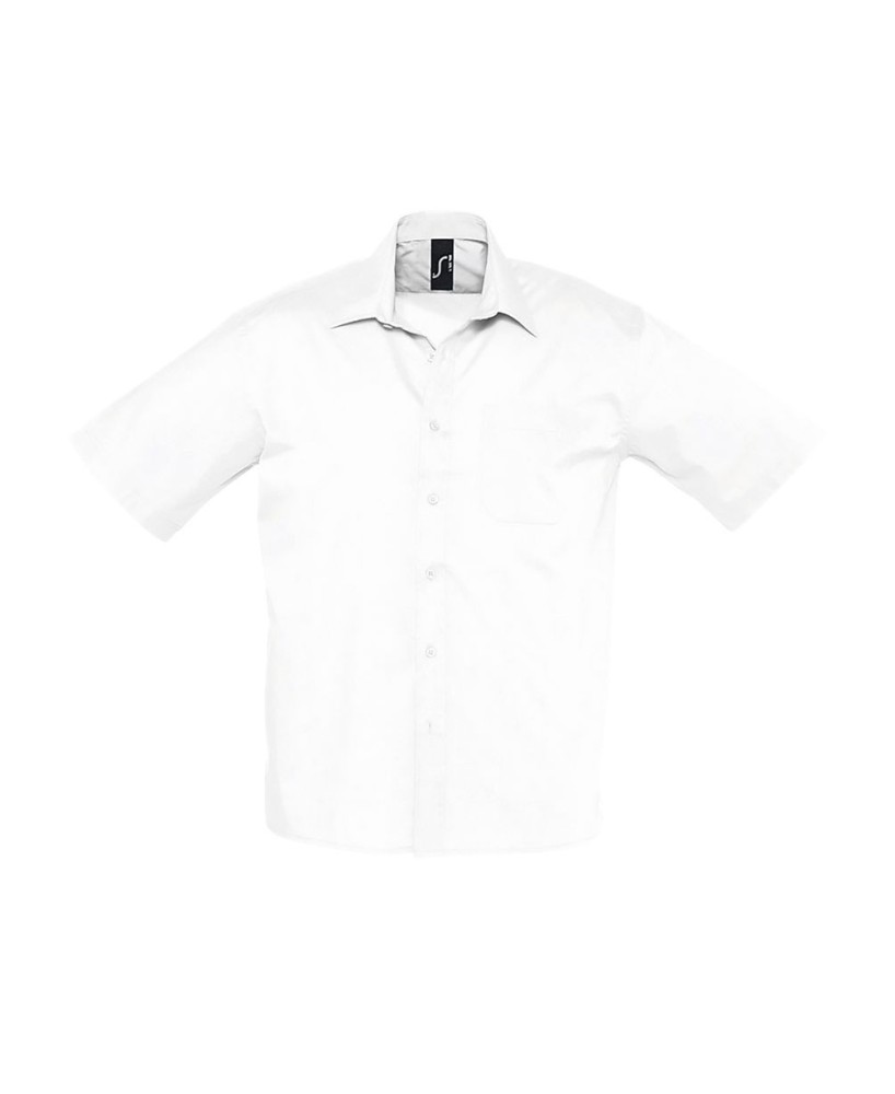 Camisa Popelín Hombre Manga Corta