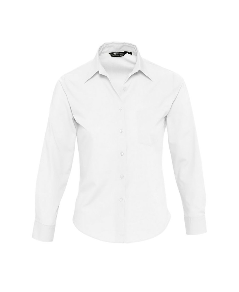 Camisa Mujer Popelín Manga Larga