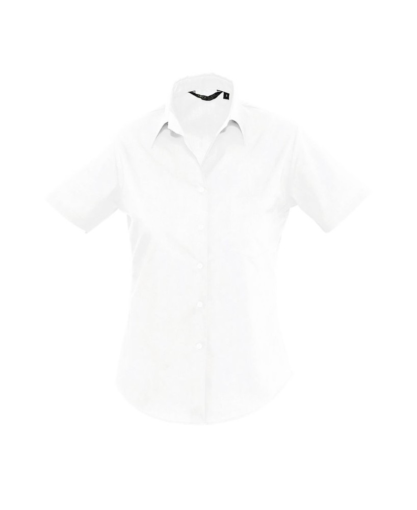 Camisa Popelín Mujer Manga Corta