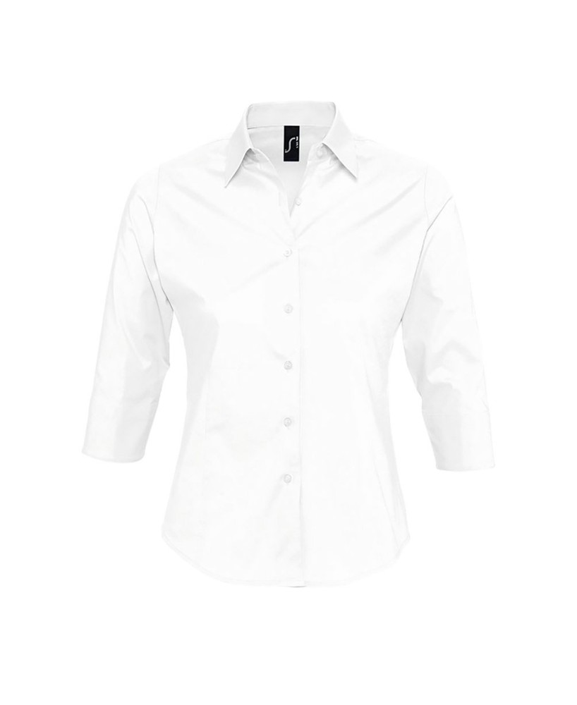 Camisa Stretch Mujer Manga 3/4