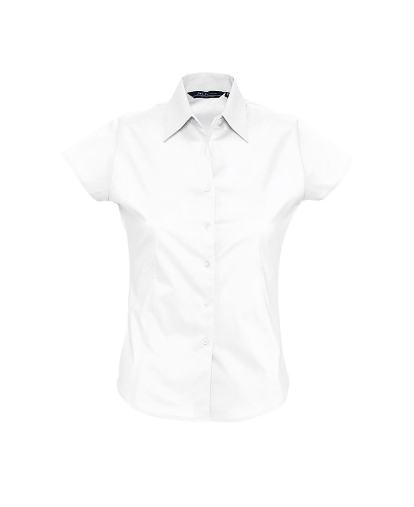 Camisa Strech Mujer Manga Corta