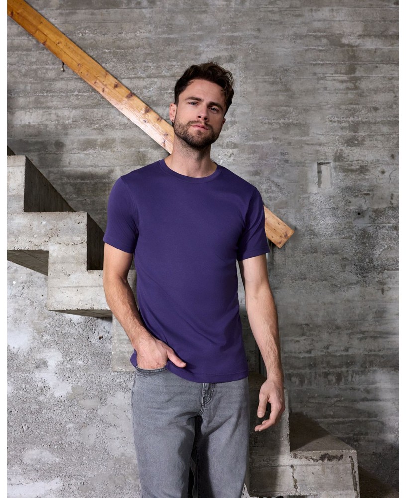 Camiseta en suave canalé
