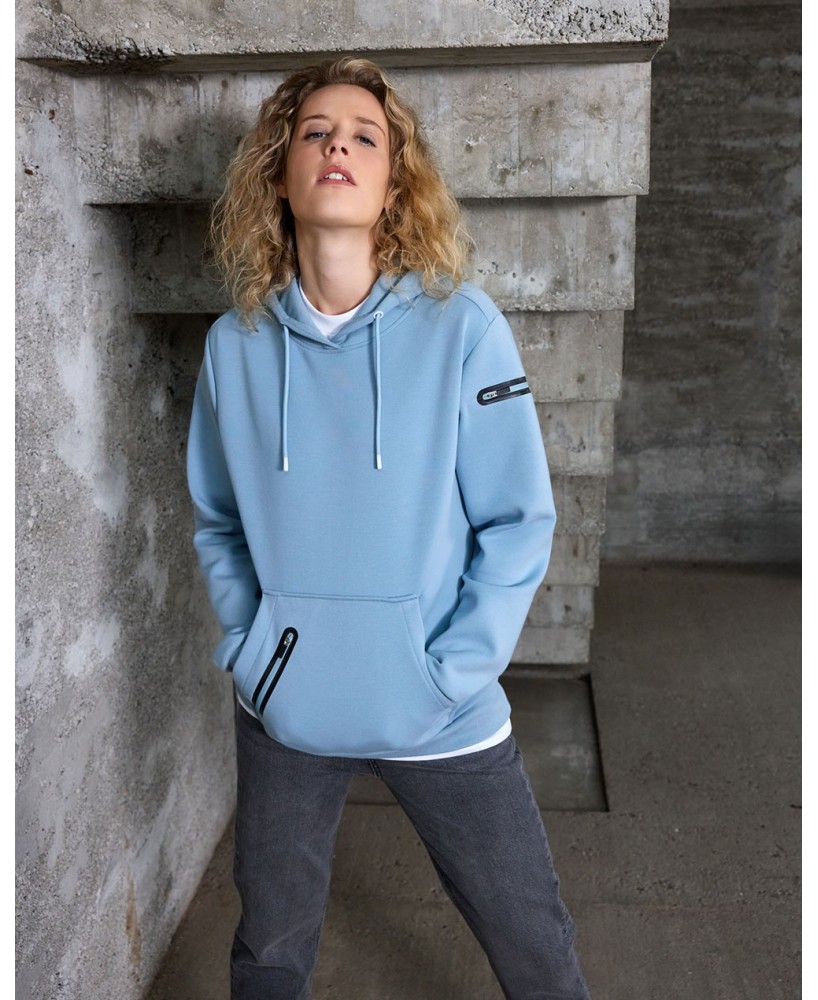 Sudadera con capucha elegante de aspecto técnico