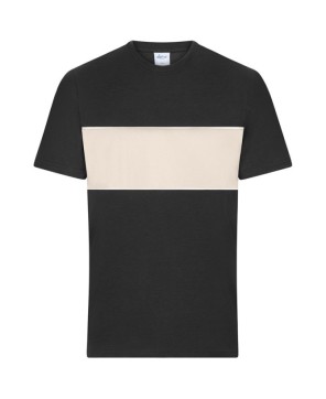 Camiseta unisex con inserción en contraste