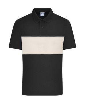 Polo unisex con inserción en contraste