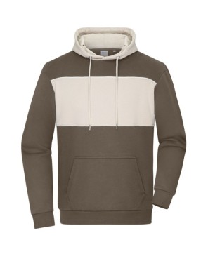 Sudadera unisex con capucha y inserción en contraste
