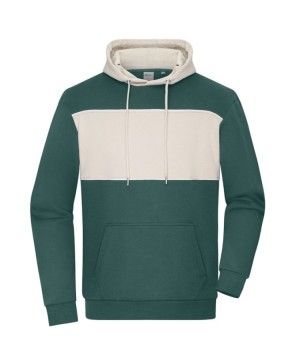 Sudadera unisex con capucha y inserción en contraste