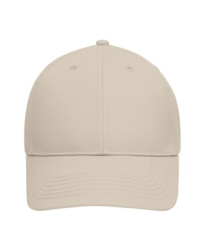 Gorra de 6 paneles con superficie sin cepillar