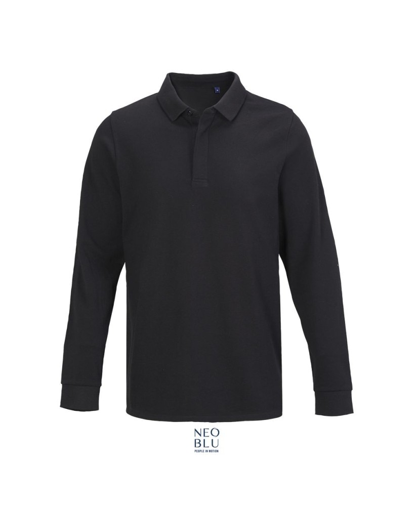 Polo Hombre Manga Larga Con Tapeta Oculta