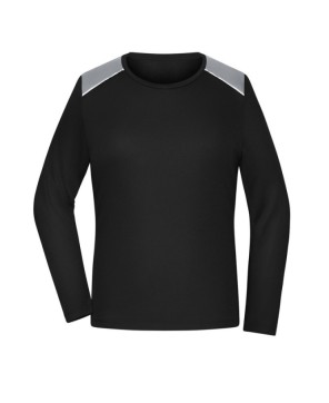 Camiseta funcional de manga larga fabricada en poliéster reciclado para running, deporte y fitness.