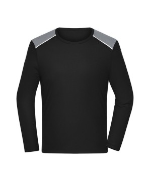 Camiseta funcional de manga larga fabricada en poliéster reciclado para running, deporte y fitness.