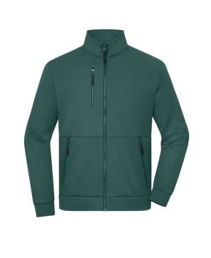 Chaqueta de forro polar elástico con cuello alto