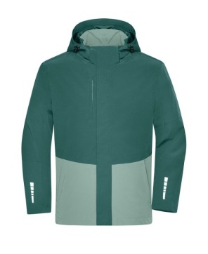 Chaqueta impermeable funcional con detalles en contraste.