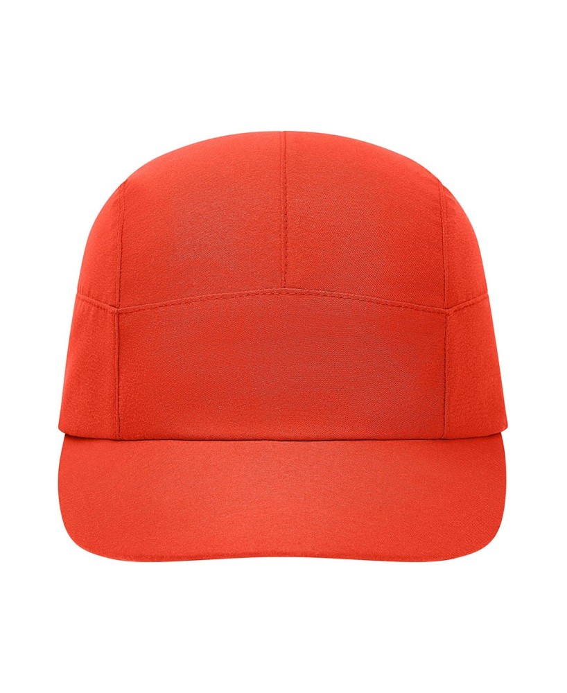 Gorra deportiva de 7 paneles confeccionada en microfibra suave.