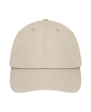 Gorra moderna de 6 paneles fabricada en algodón orgánico de alta calidad.