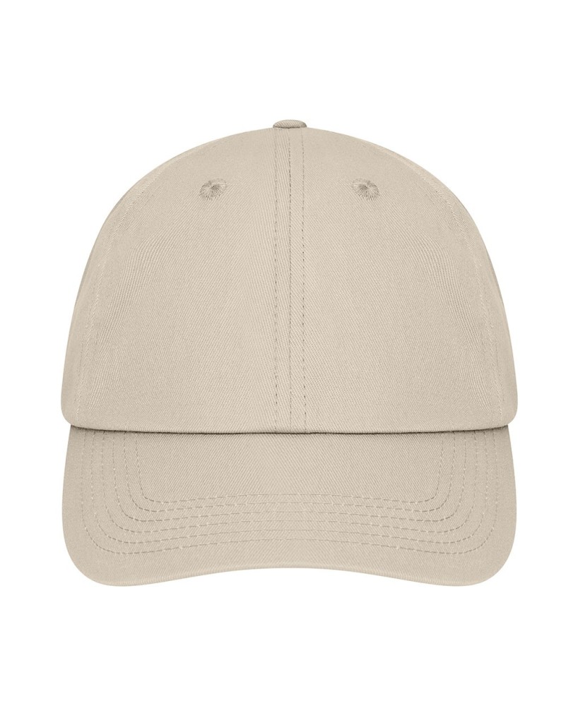 Gorra moderna de 6 paneles fabricada en algodón orgánico de alta calidad.